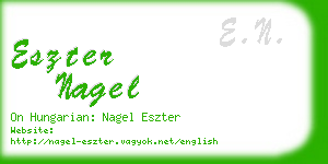 eszter nagel business card